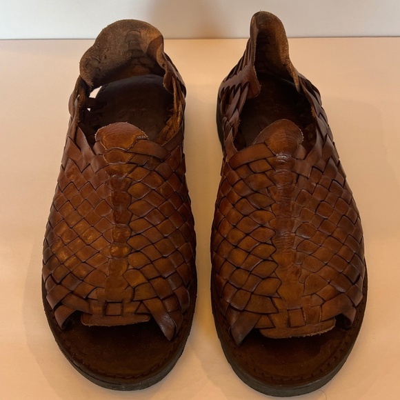 Brand X Men's Leather Huraches, Made in Mexico,  Men's Size 10 - Picture 3 of 9